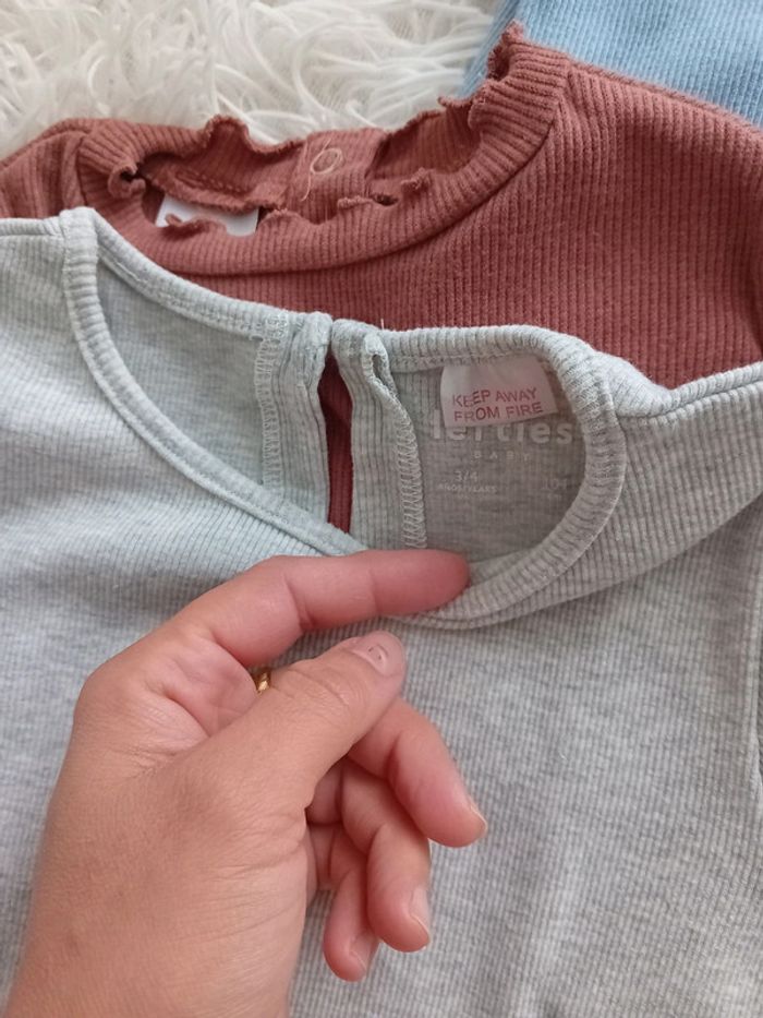 Lot 3 pull côtelé 3/4ans fille - photo numéro 3