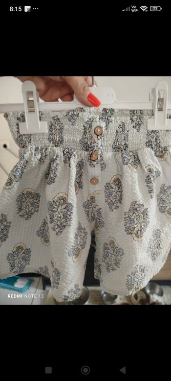 #kytie5ansfille. Short taille 5 ans 