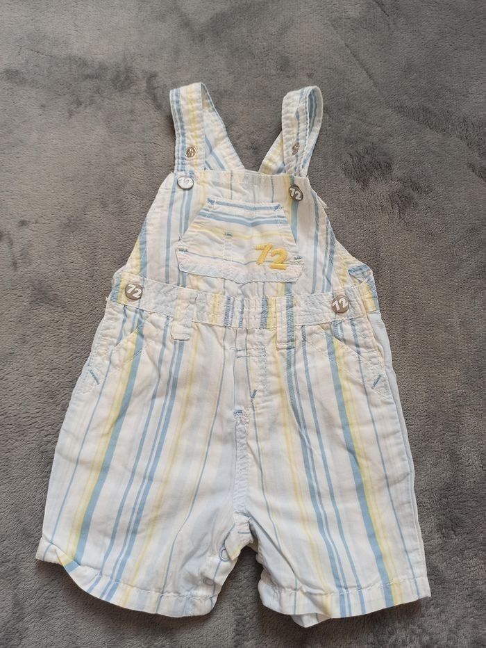 Salopette short 3 mois " baby club" - photo numéro 1