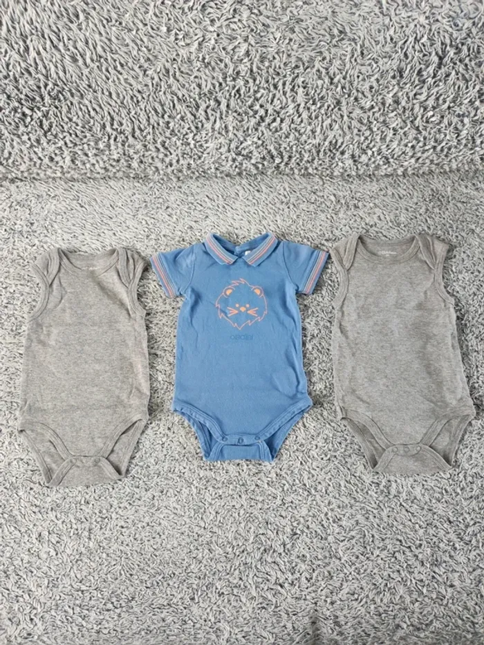 Lot bodys garçon 6 mois - photo numéro 2