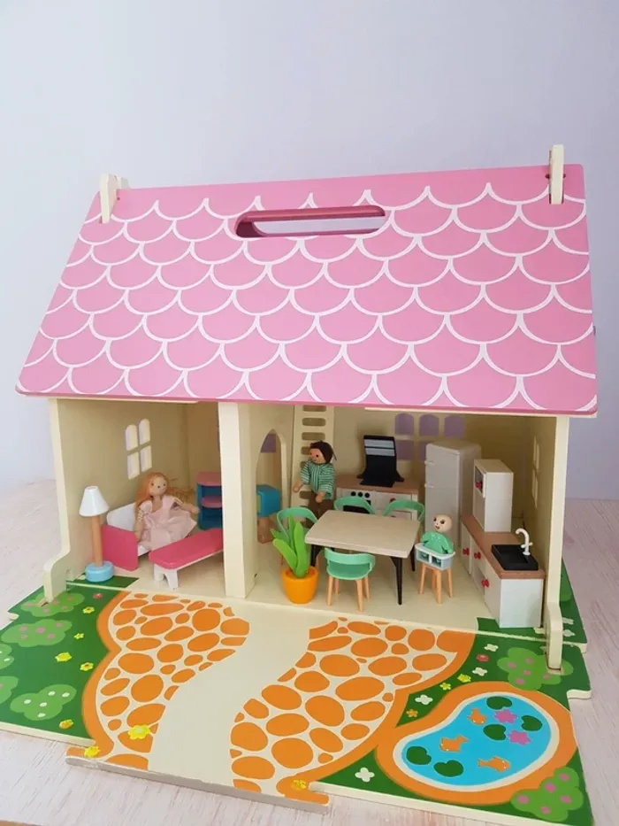 Mobilier et maison de poupée Blossom cottage en bois - photo numéro 17