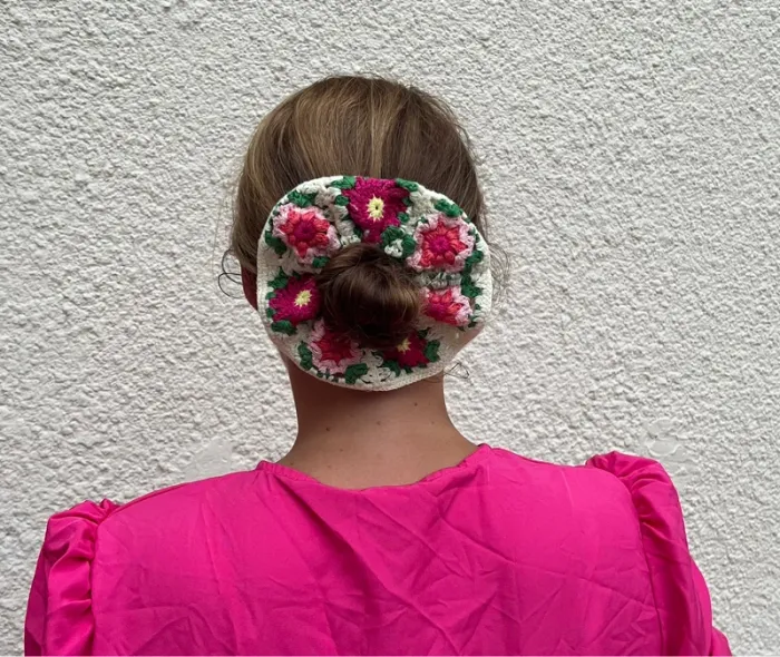Chouchou crochet tricot