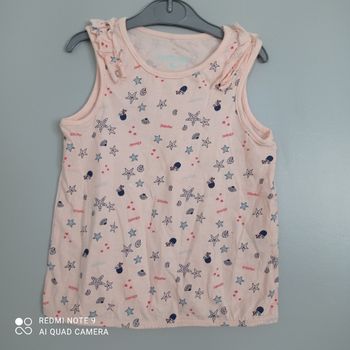 Débardeur corail  à motifs 3ans