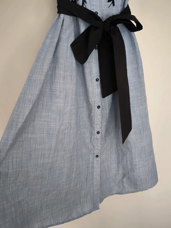 Robe Zara évasé manches bouffantes 36 - photo numéro 8