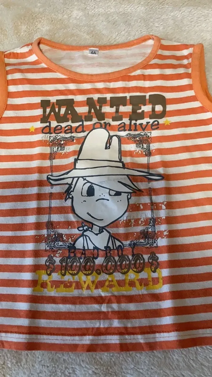 Marcel marinière orange 4 ans - photo numéro 4