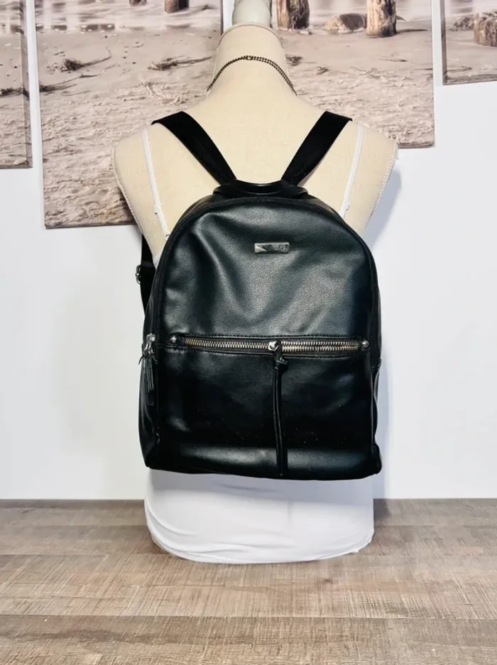 👜 petit sac à dos noir poche multiple - photo numéro 2
