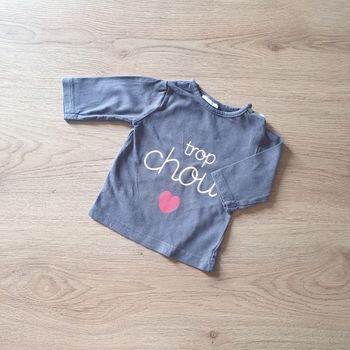 🩷 Tee-shirt ML 1 mois Kiabi #emyfleury_1moisfille
