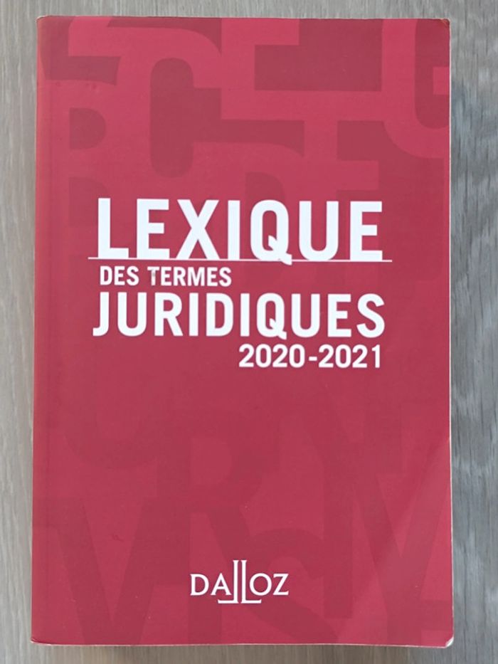 Lexique des termes juridique Dalloz - photo numéro 2