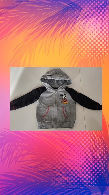 Gilet à capuche 3 mois Mickey disney