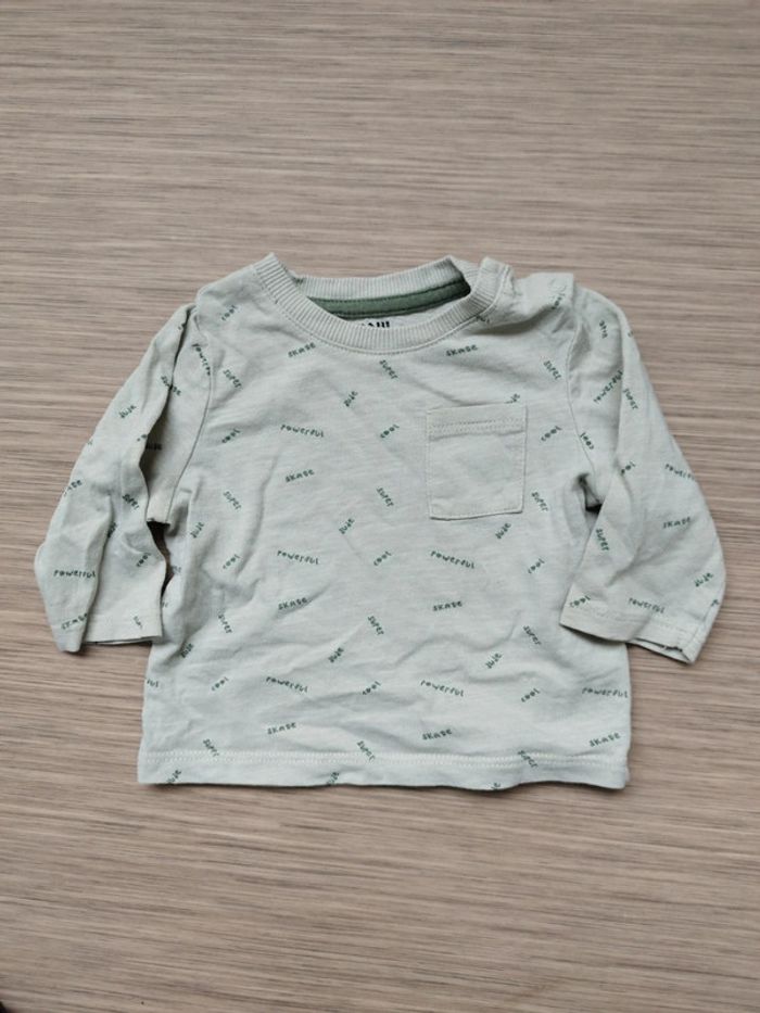 Tee-shirt manches longues garçon taille 3 mois