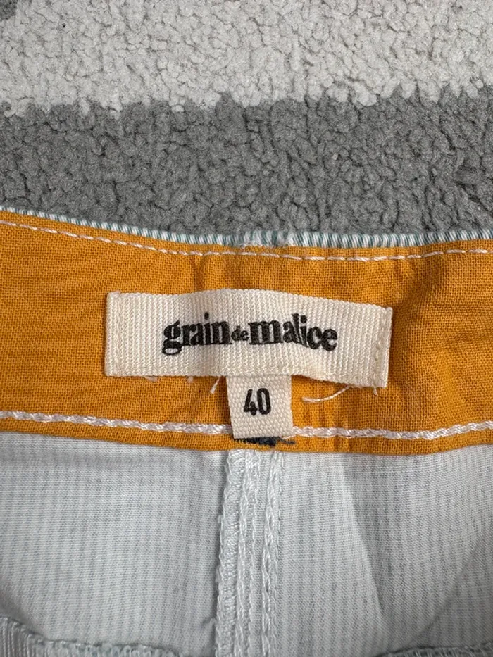 Short Grain de Malice | Bleu clair et blanc | Taille 40 - photo numéro 3