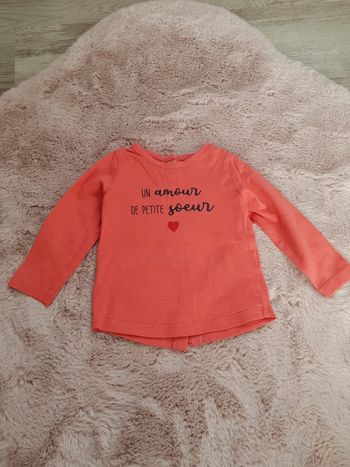 Haut manches longues fille 6 mois