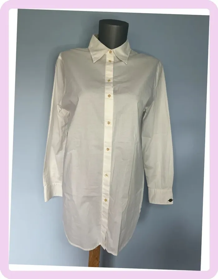 Chemise blanche Scotch & Soda – 100% coton – Manches longues