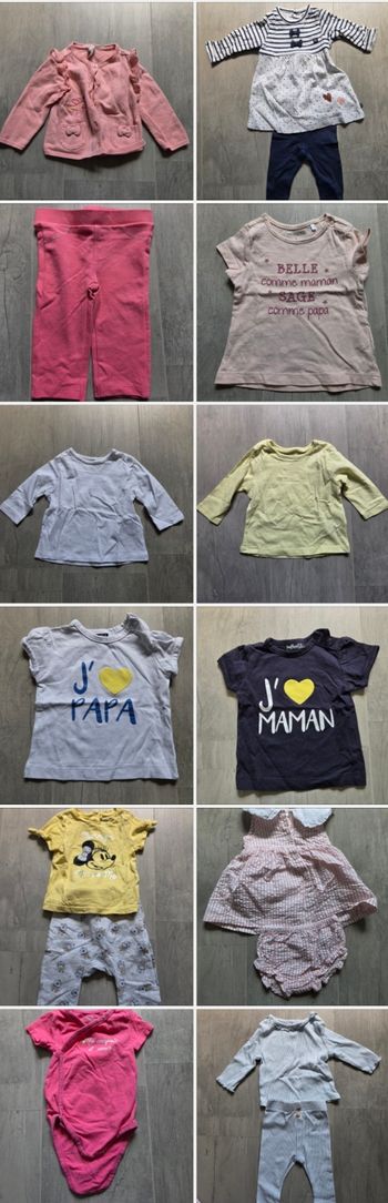 Lot fille de 3 à 9 mois