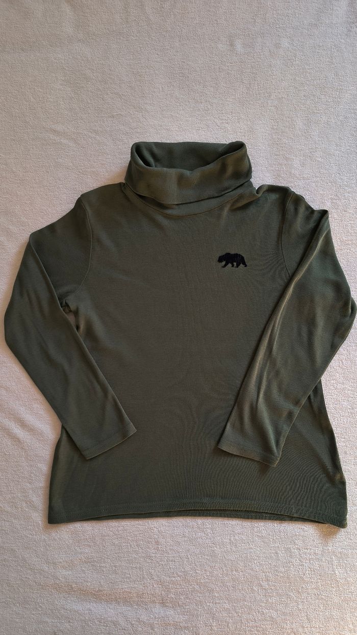 💚 Sous-pull kaki uni (10 ans) 💚 - photo numéro 5