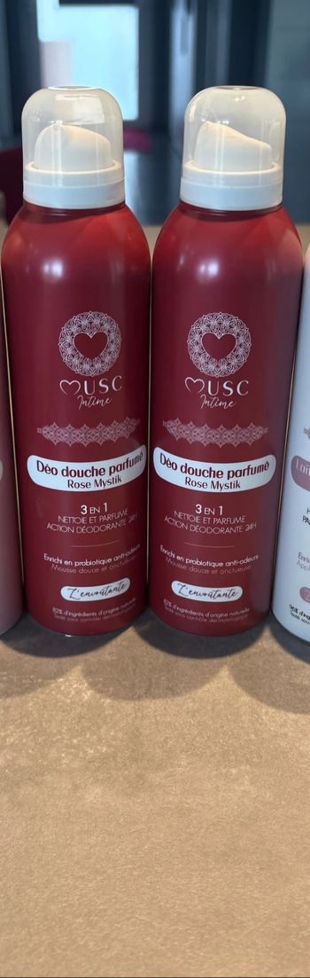 Lot 2 gel douche musc intime Rose intime