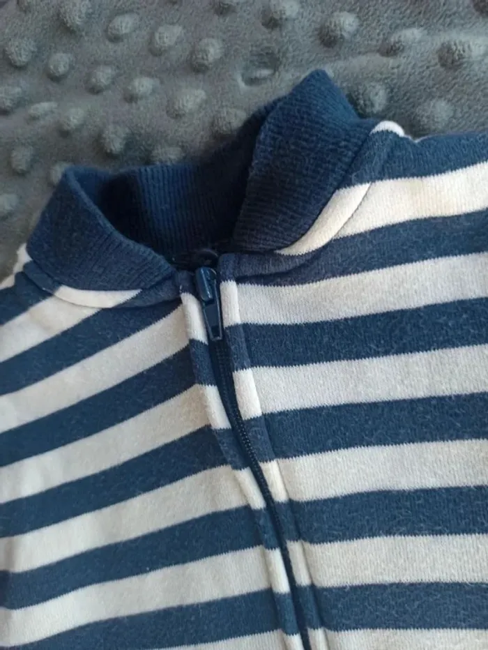 Gilet zippé DPAM 6-9 mois - photo numéro 2