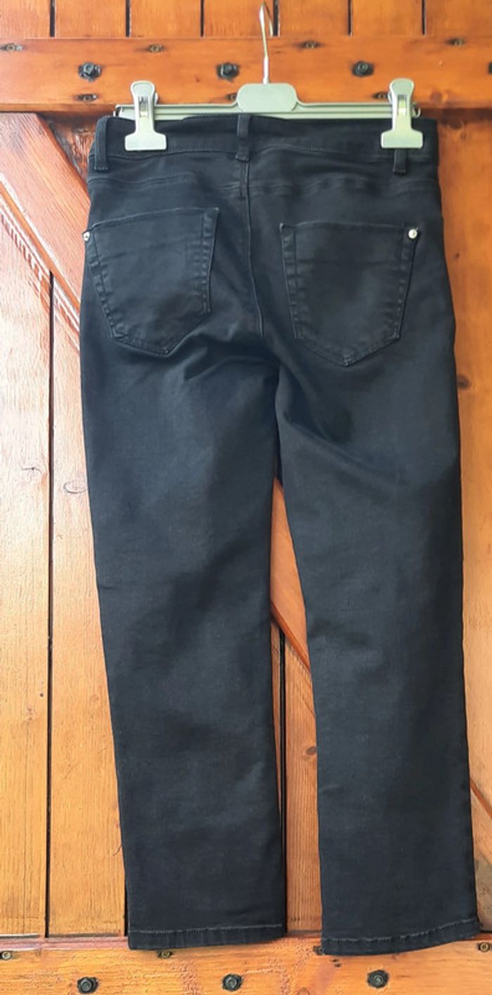 Pantacourt femme jean noir Cache Cache, taille 32 - photo numéro 2