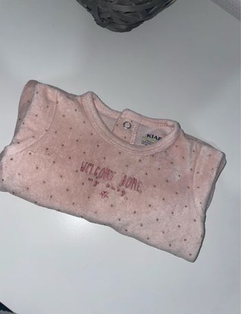 Pyjama velours dors bien - 1 mois