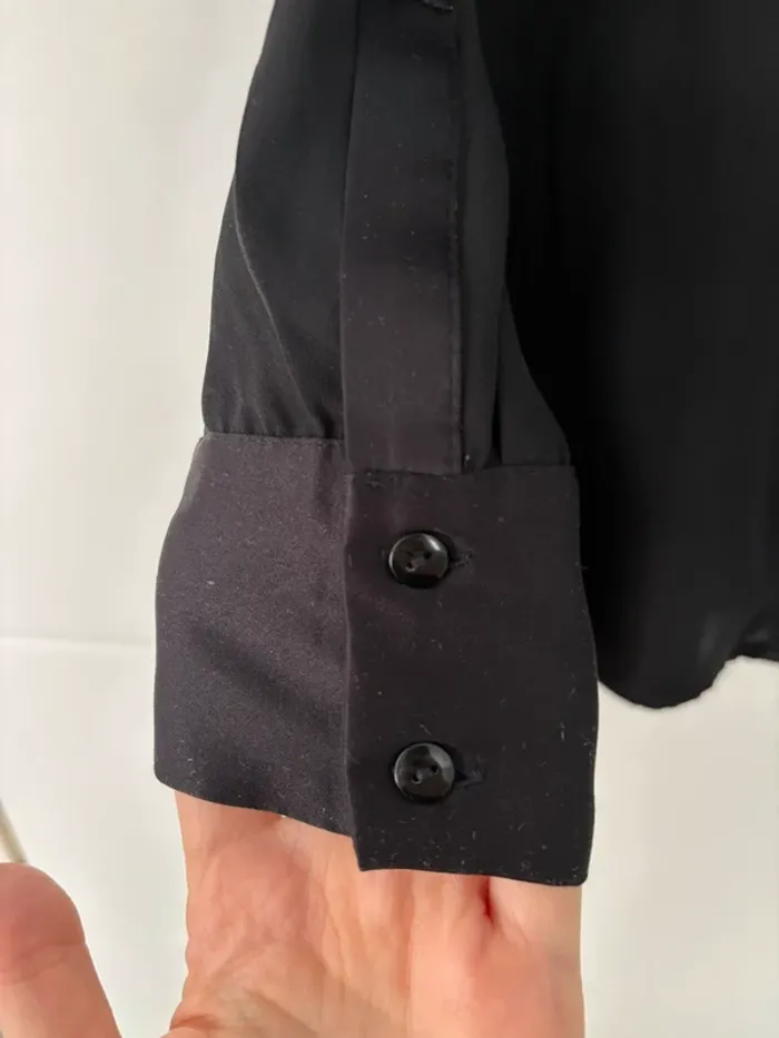 Chemise oversized noire transparente - photo numéro 4