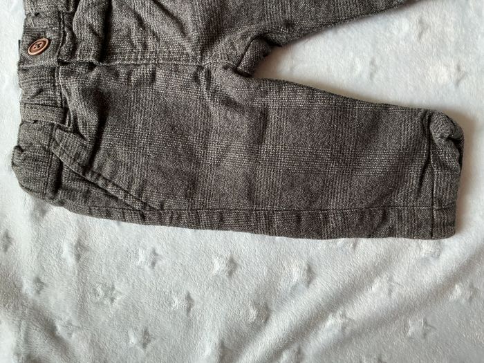 pantalon doublé gris et noir taille réglable 3 mois kiabi - photo numéro 4