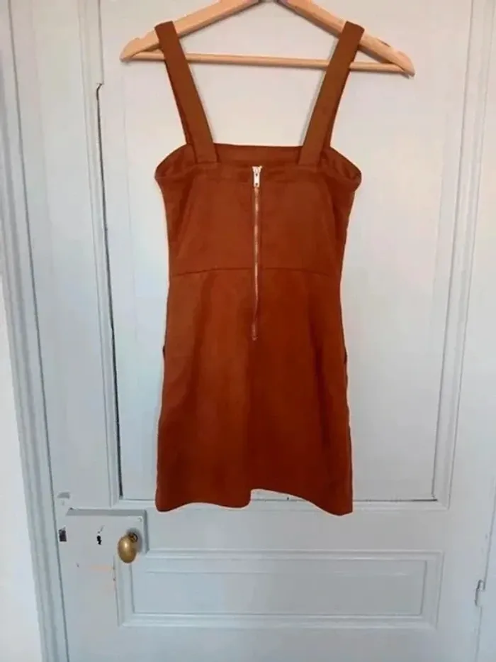 Robe salopette en velours marron - Jennyfer - XXS - photo numéro 3
