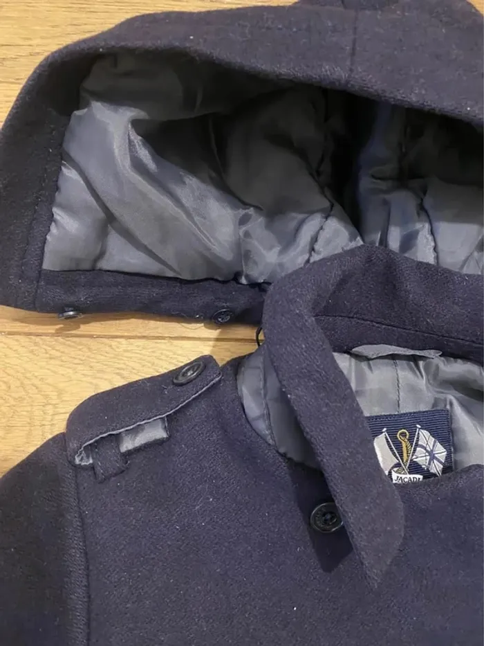 Manteau caban bleu marine Jacadi 18 mois - photo numéro 6