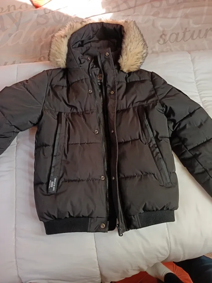 Blouson Redskins noir à capuche taille 16 ans - photo numéro 8