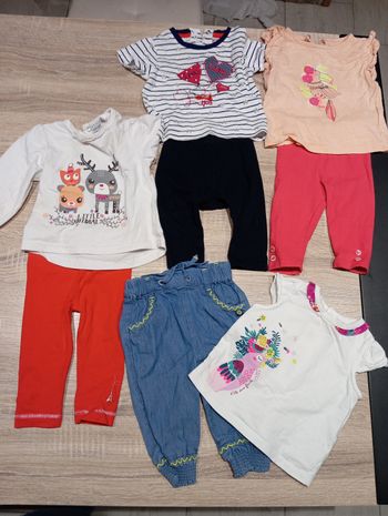 Lot bébé fille 6 mois à 8€