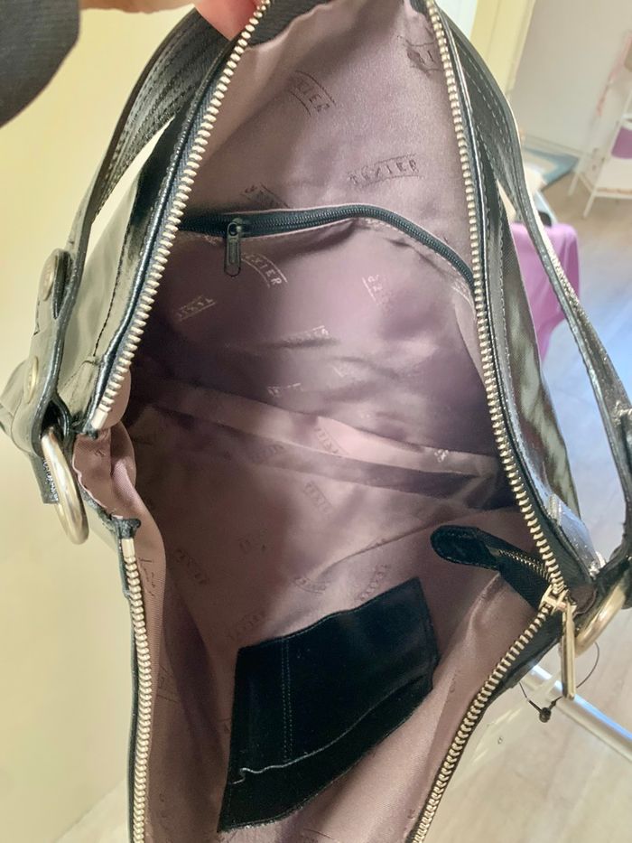 Sac noir vernis Texier neuf - photo numéro 5