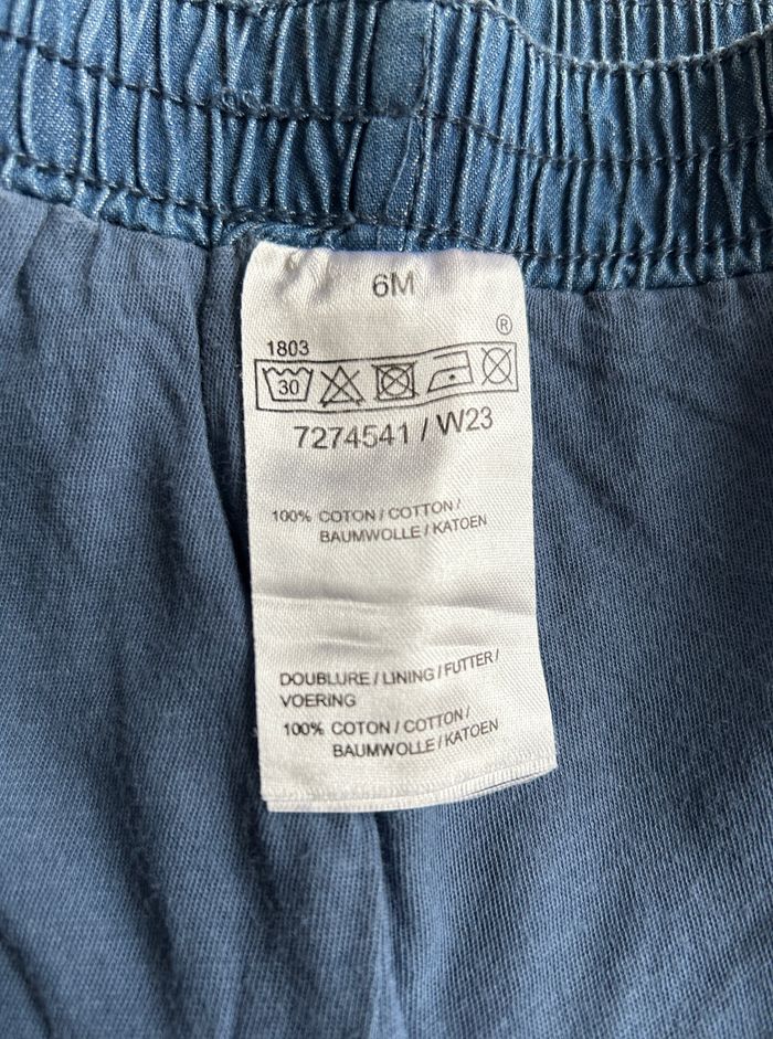 pantalon léger en denim taille 6 mois - photo numéro 5