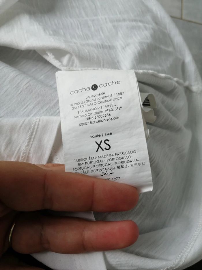 Tshirt manches courtes taille xs - photo numéro 3