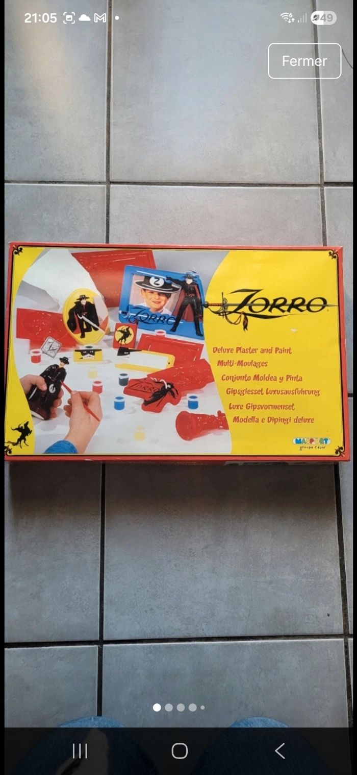 Jeu kit moulage zorro