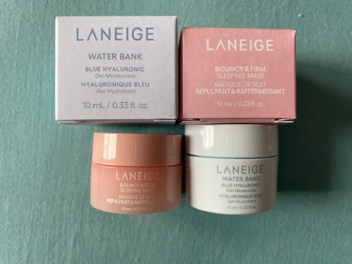 Laneige masque nuit + water bank gel