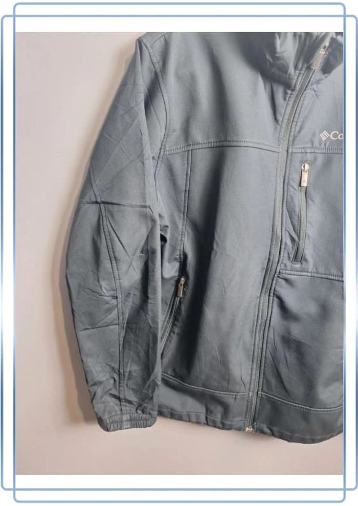 Veste légère /Track jacket Columbia noire / homme - taille M / brodé - photo numéro 2