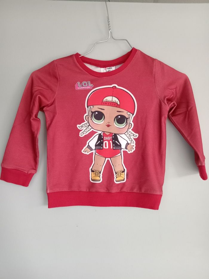 Sweat poupée lol taille 3 ans