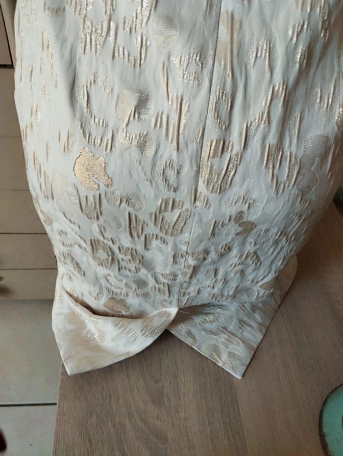 💎Robe Crème & Dorée Motifs Léopard Weise T34/36💕 - photo numéro 10