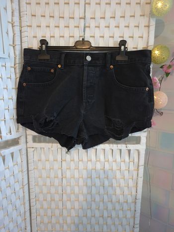 🖤 joli short en jean noir destroy/ déchiré asos design femme T40