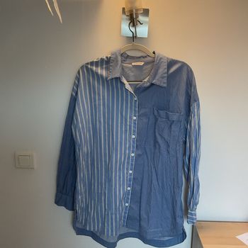 Chemise rayée bleue