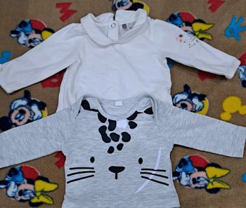 T-shirt manches longues bébé 1mois