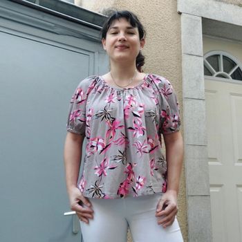 Top fluide taille M oversize