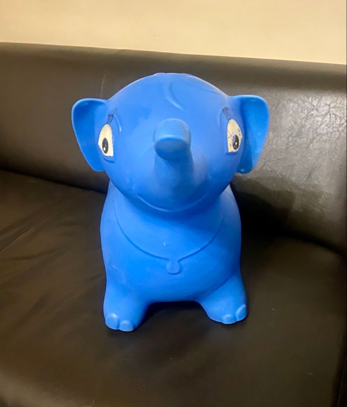 Éléphant sauteur »John »bleu - photo numéro 2