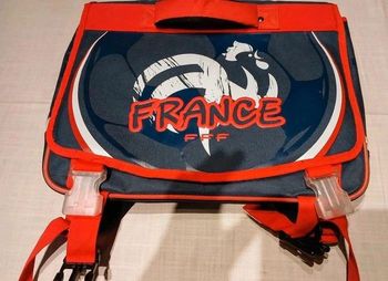 Cartable et sa trousse Assortie Équipe de France de football