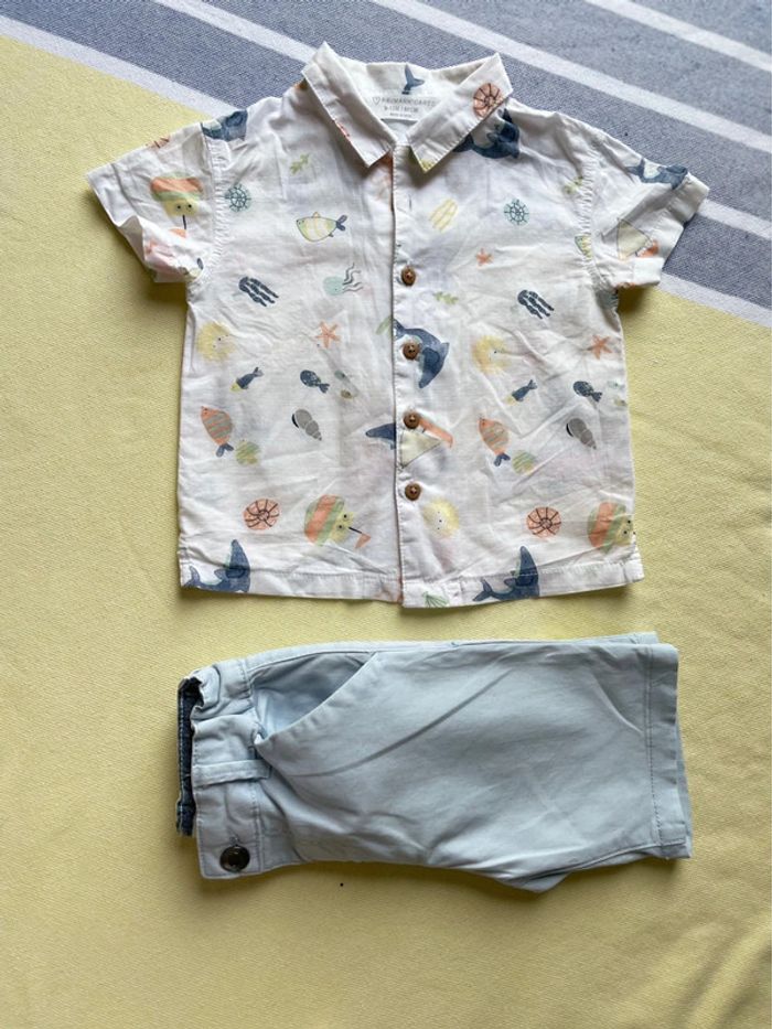 Ensemble chemise + short en jean primark - photo numéro 4