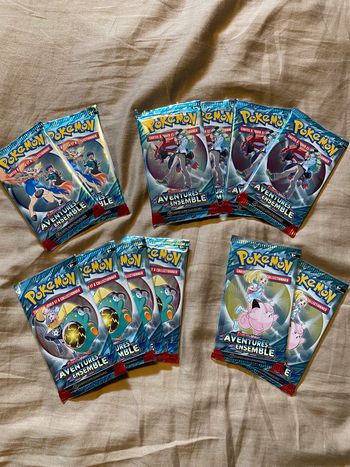 Lot de 12 boosters pokémon  loose EV09 aventures ensemble
