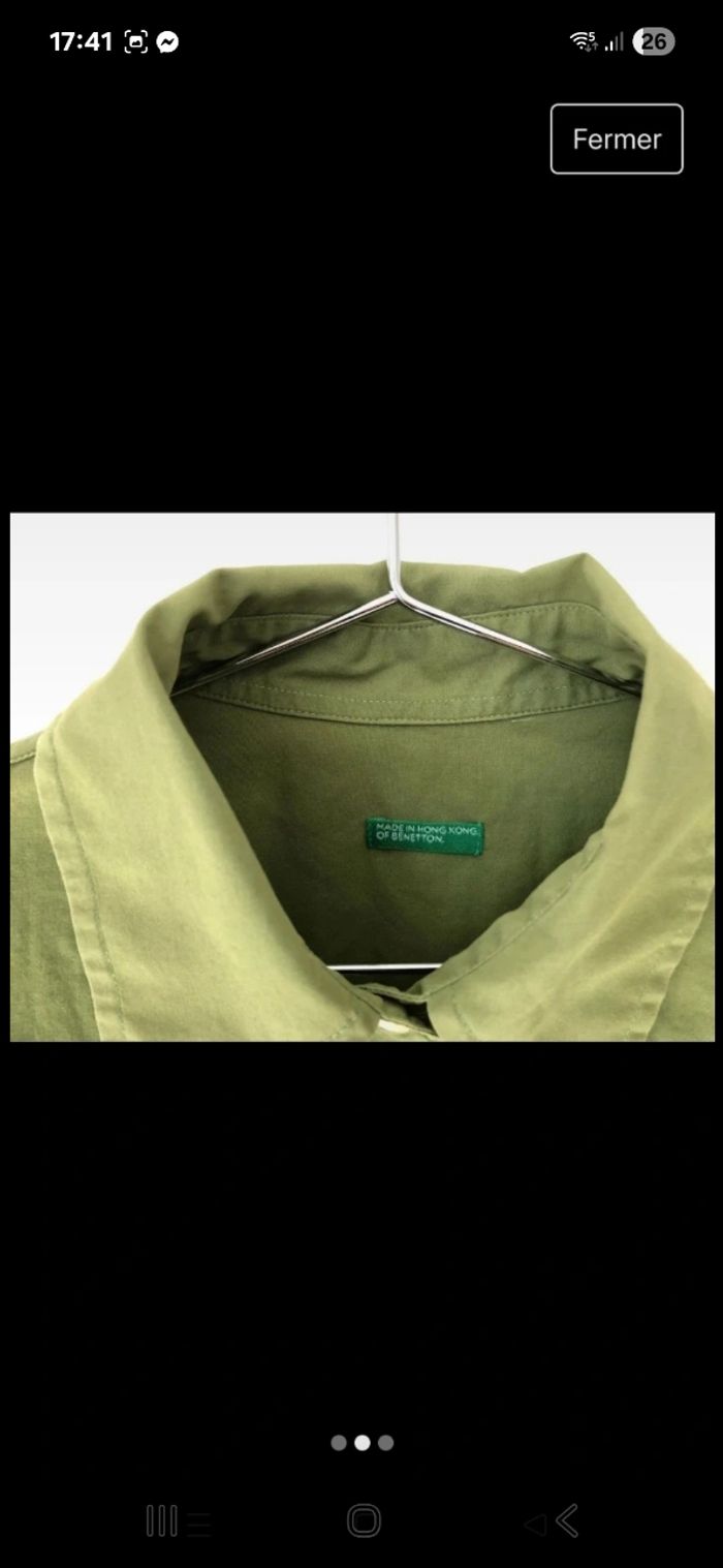 Chemise benetton - photo numéro 3