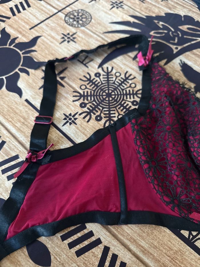 Soutien gorge rouge et noir soleil sucré - photo numéro 5