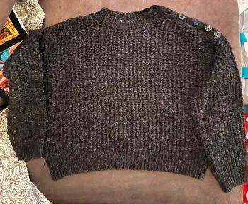 Pull noir pailleté