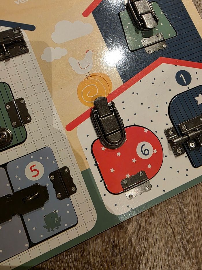 Planche à verrou motricité fine vertbaudet - photo numéro 4