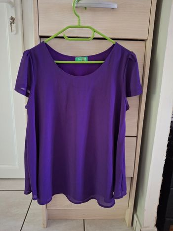 Blouse violette taille unique